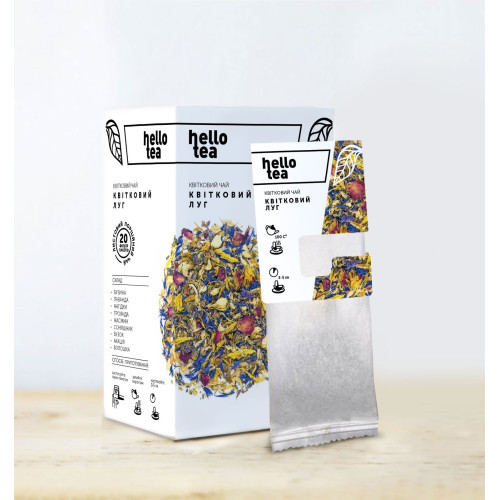 Hello Tea квітковий чай Квітковий луг (20*2 г)