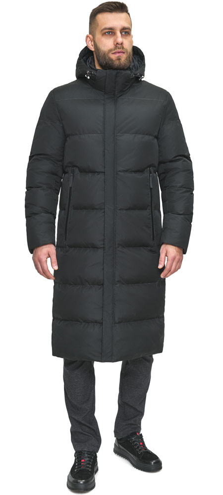 Чоловіча зимова тепла курточка графітового кольору модель 2990 52 (XL)
