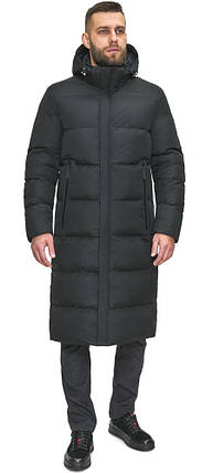 Чоловіча зимова тепла курточка графітового кольору модель 2990 52 (XL), фото 1