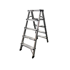 Стрем'янка двостороння GTM KMH1205 алюмінієва, 5 сходинок, висота 980 мм (KMH1205)