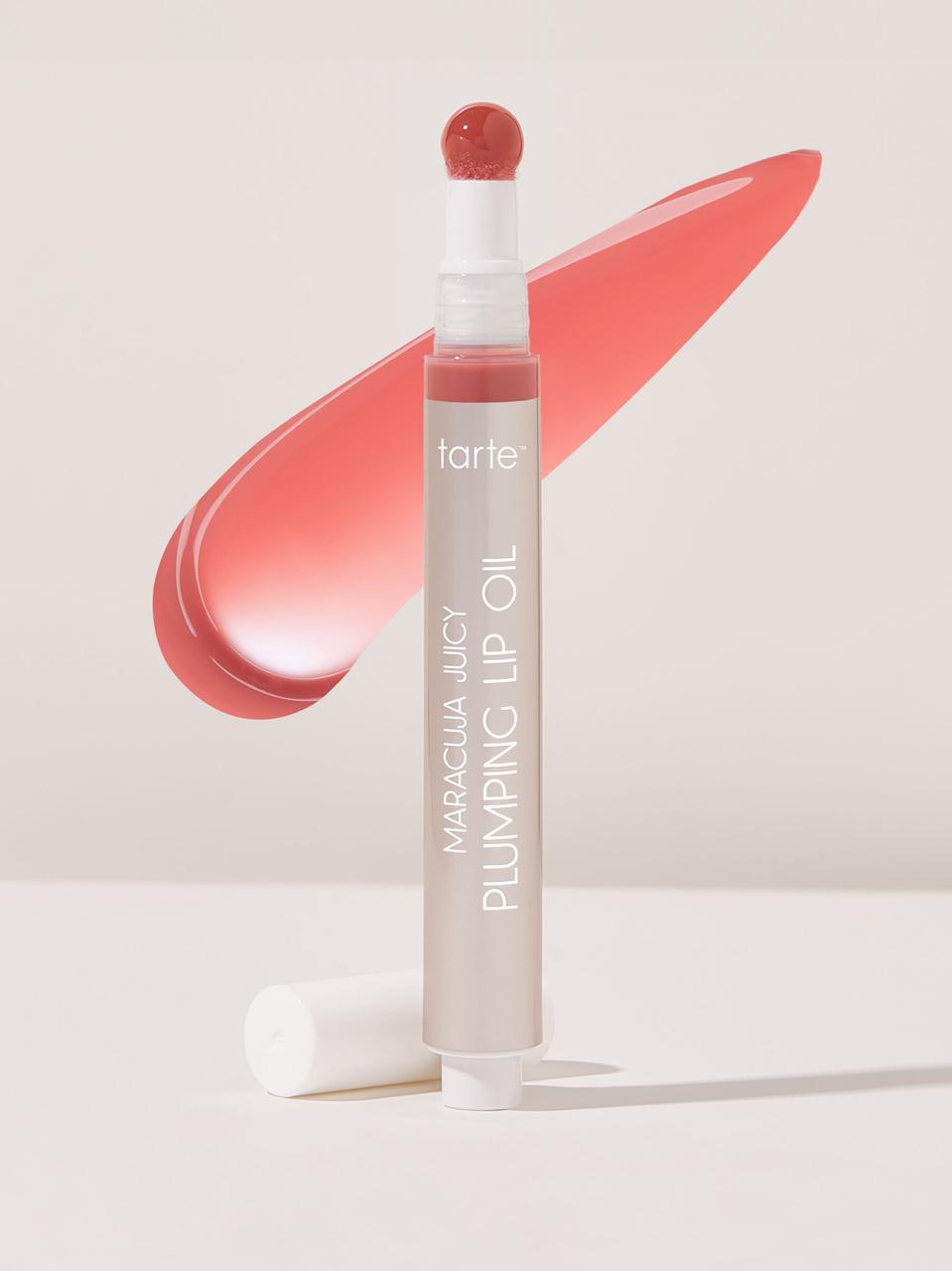 Зволожувальне масло для губ з ефектом збільшення об'єму Tarte Maracuja Juicy Plumping Lip Oil у відтінку Rose, фото 1