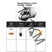 Комплект фільтрів Renault Master II 2.5 D (1998-2001) WIX