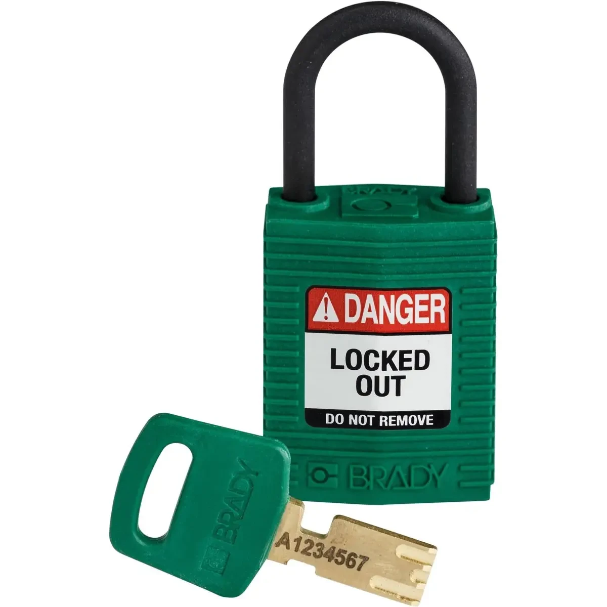 Компактний замок SafeKey дужка 25 мм Brady 150182 зелений