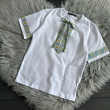 ВИШИВАНКА ДЛЯ ХЛОПЧИКА жовто-блакитна