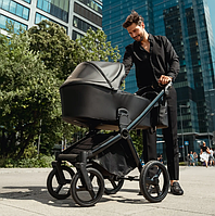 Коляска универсальна 2 в 1 Ibebe Gloss 17 Black Eco