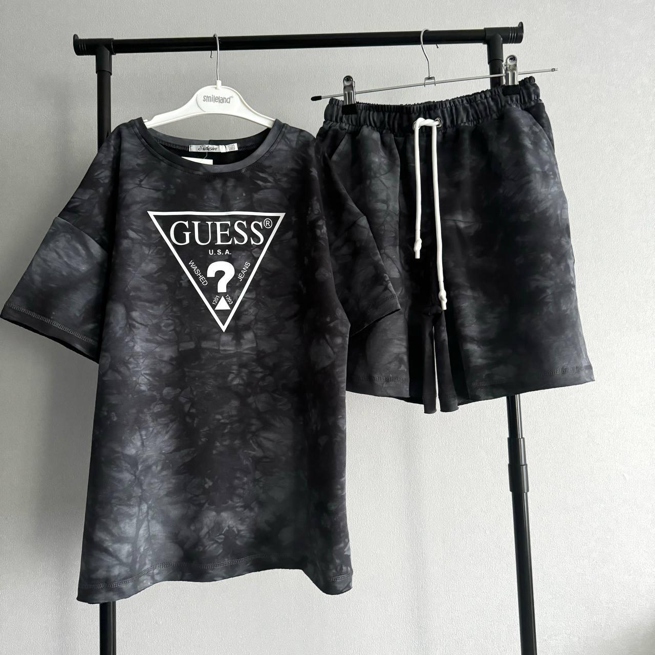 КОСТЮМ ВАРЕНКА "GUESS" темно-сірий