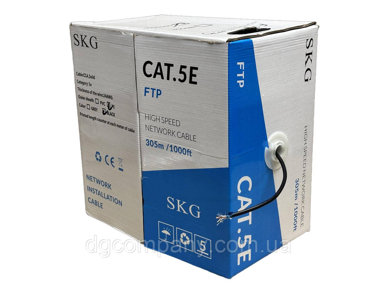 Кабель вита пара FTP 5e зовнішня,CCA,305м