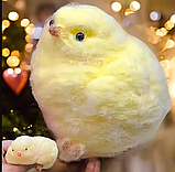 Іграшка-антистрес Таба Сквіш Ципленок жовтий з ворсом, фото 2