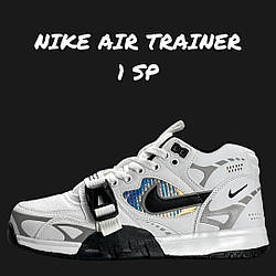 Чоловічі кросівки Nike Air Trainer 1 SP White Black, кеди Найк шкіра текстиль водовідштовхувальний. 41