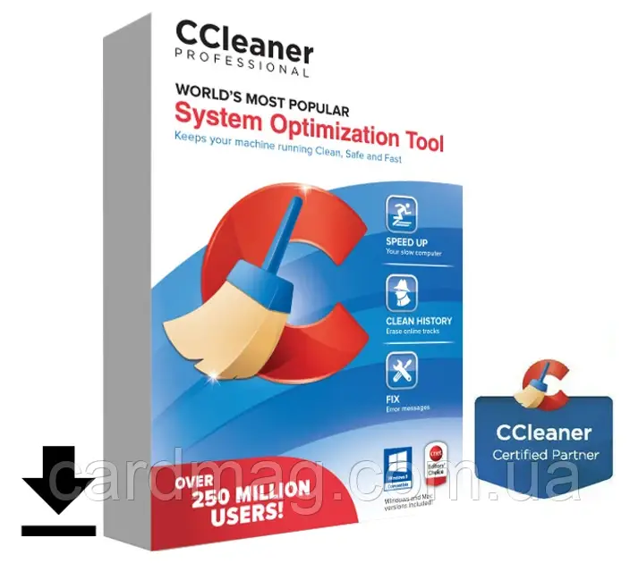 CCleaner Professional на 1 рік на 3 пристрої з Windows (Офіційний ключ)