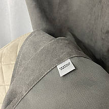 Готові штори однотонні Мікровелюр сірий, фото 4