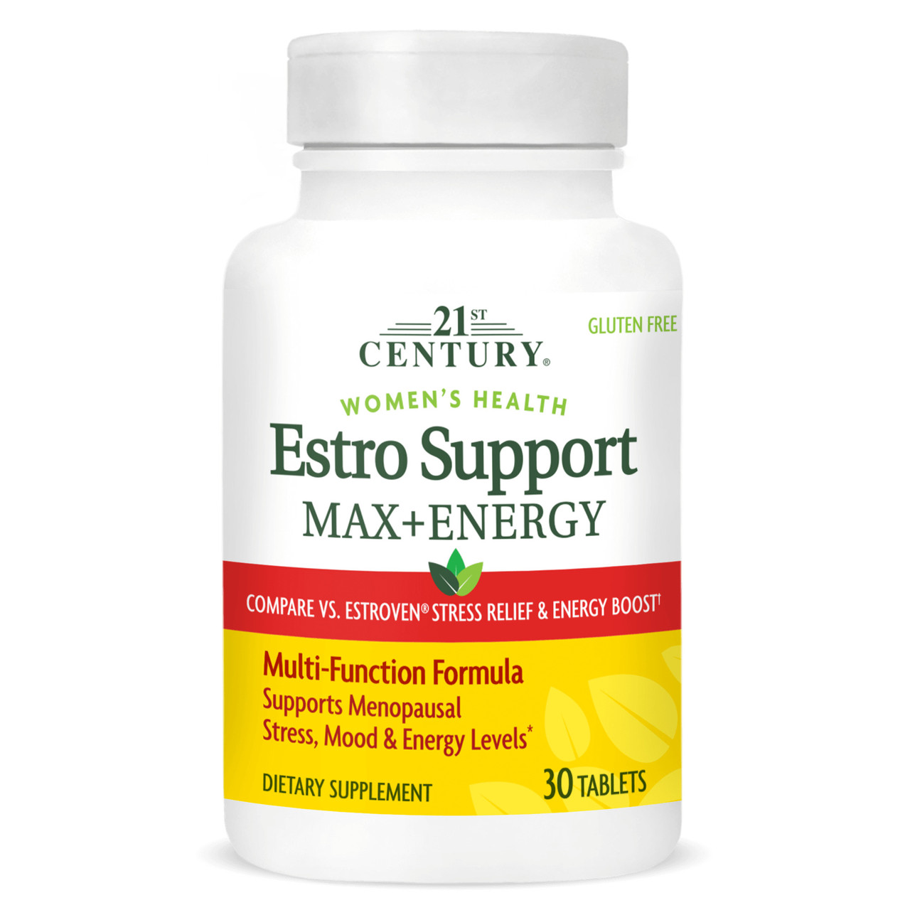 Підтримка при менопаузі 21st Century Estro Support Max + Energy 30 Tablets
