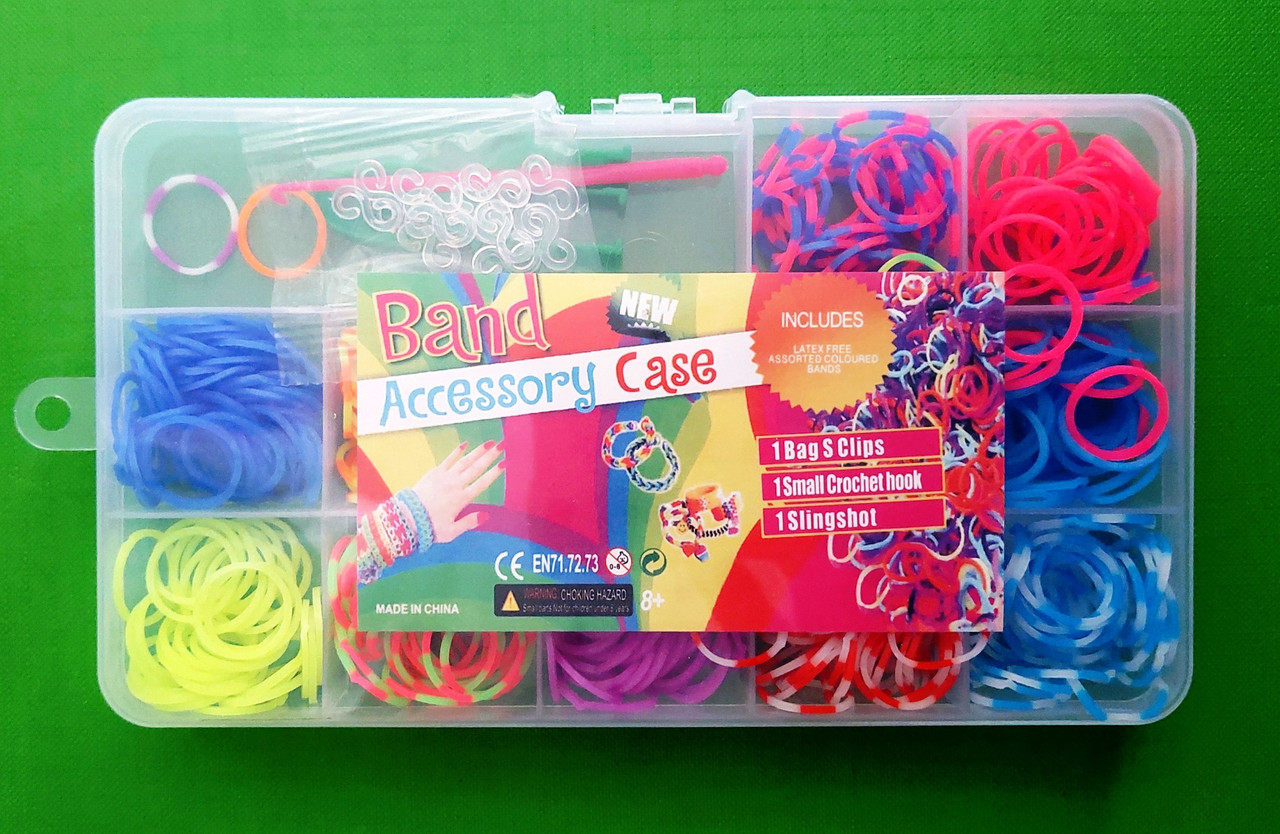 Канц Набір для творчості ”WB” /13944/ гумки для плетіння в коробці, 200 предм. (1/12)