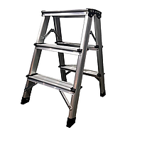 Стрем'янка двостороння GTM KMH1203 алюмінієва, 3 сходинки, висота 580 мм (KMH1203)