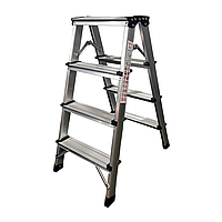 Стрем'янка двостороння GTM KMH1204 алюмінієва, 4 сходинки, висота 780 мм (KMH1204)