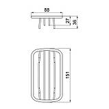 Мильниця Qtap Liberty QTLIBCRM11561 Chrome, фото 3