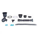 Мийка для кухні інтегрована Lidz Handmade H6350BR крило праворуч (LDH6350BRPVD45590) Brushed Black PVD 3,0/1,0, фото 10