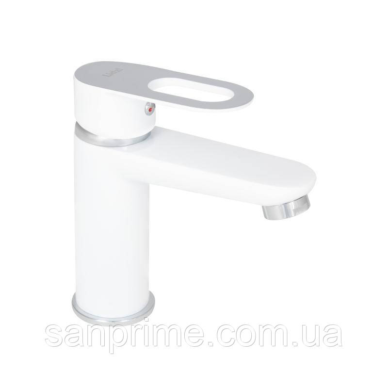 Змішувач для раковини Lidz Latwa 001 (k35) LDLAT001WHI45423 White, фото 1