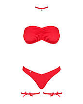 Новорічний костюм Obsessive Kissmas set червоний, S/M, фото 4