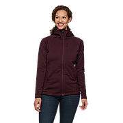 Жіноча флісова кофта з рукавом реглан Black Diamond Factor Hoody, Bordeaux, M (BD 7440806018MED1)