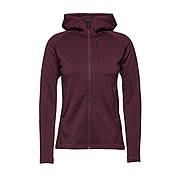 Жіноча флісова кофта з рукавом реглан Black Diamond W Factor Hoody, Bordeaux, L (BD 7440806018LRG1)