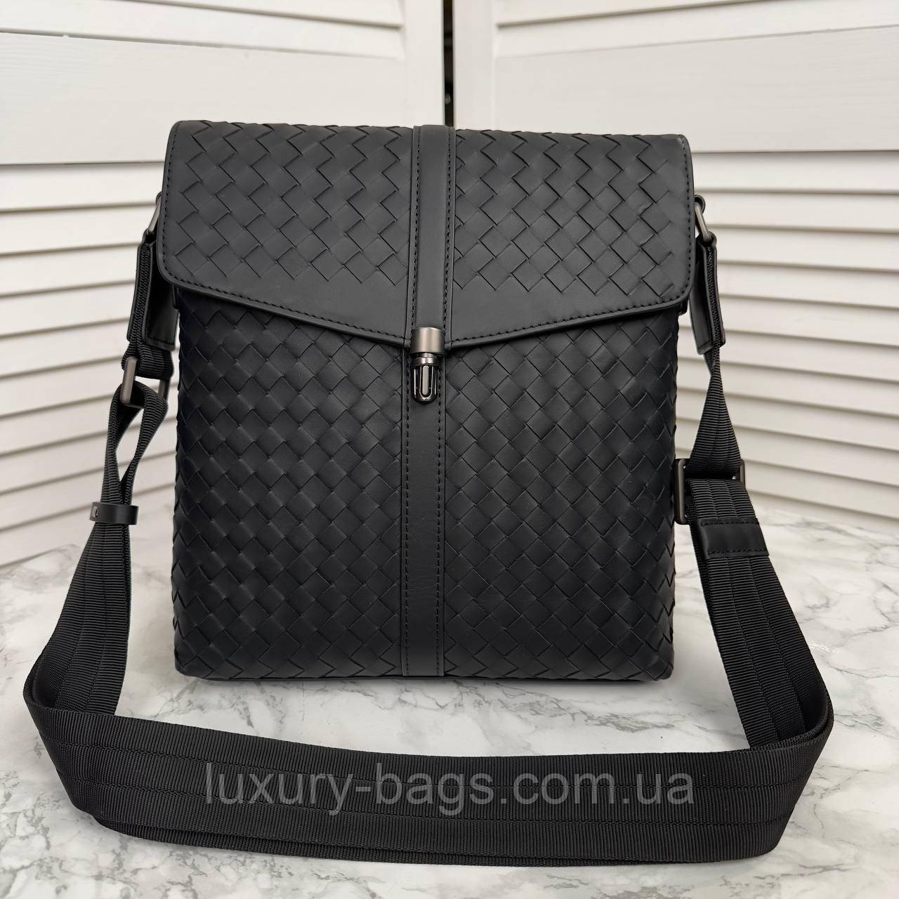 Чоловіча шкіряна сумка через плече Bottega Veneta