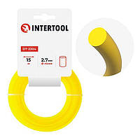 Волосінь для тримера "коло", 2,7 мм*15 м INTERTOOL DT-2304