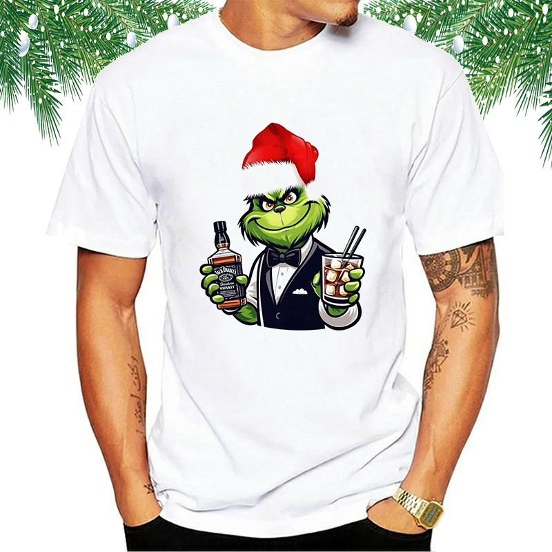 Футболка чоловіча з принтом "Санта Грінч/Grinch", фото 1