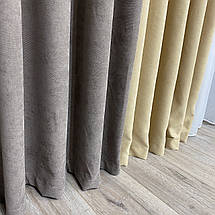 Штори мікровелюр Дует №450 мокко/беж, фото 4