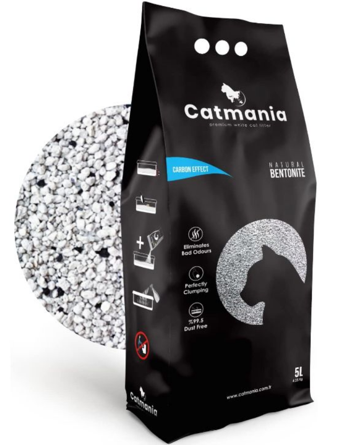 CatMania бентонітовий наповнювач 5л (з карбоновим ефектом)