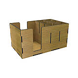 Органайзер EKOSTAR дерев'яний темний горіх 240х145х120 мм, фото 2