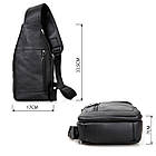 Сумка чоловіча Vintage 14414 Чорна, фото 3