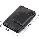 Візитниця для карток глянцева з натуральної шкіри GRANDE PELLE 11293 Чорна, фото 4