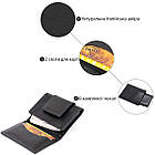 Візитниця для карток глянцева з натуральної шкіри GRANDE PELLE 11293 Чорна, фото 5