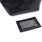 Жіноча косметичка зі шкіри Amelin GRANDE PELLE 11302 Чорна, фото 5