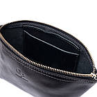 Жіноча косметичка зі шкіри Amelin GRANDE PELLE 11302 Чорна, фото 6