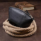 Жіноча косметичка зі шкіри Amelin GRANDE PELLE 11302 Чорна, фото 9