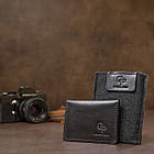 Шкіряна обкладинка для автодокументів GRANDE PELLE 11495 Чорний, фото 9