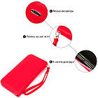 Гаманець жіночий на одну блискавку з екокожі флотар KIVI 19015 Червоний, фото 5