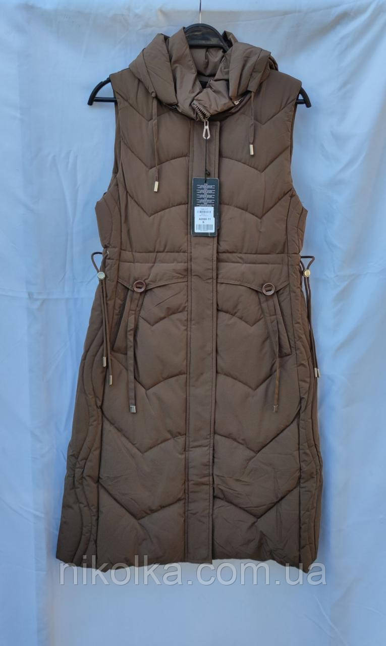 Безрукавки подовжені жіночі оптом, S-2XL рр., арт. Si-A0095-11, фото 1