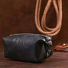 Стильна вінтажна косметичка Shvigel 16397 Чорний, фото 8