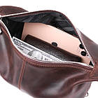 Шкіряна вінтажна косметичка Shvigel 16398 Коричневий, фото 6