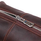 Шкіряна вінтажна косметичка Shvigel 16398 Коричневий, фото 7