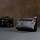 Ключниця з монетницею GRANDE PELLE 11371 Чорний, фото 8