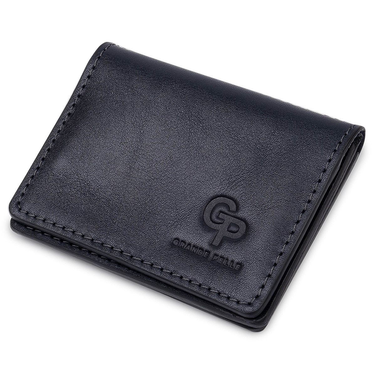 Шкіряна обкладинка для прав GRANDE PELLE 11539 Синій, фото 1