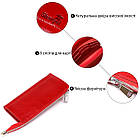 Яскравий жіночий клатч шкіряний SHVIGEL 16185 Червоний, фото 4