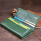 Гаманець на магнітах з клапаном жіночий ST Leather 19240 Зелений, фото 7