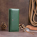 Гаманець на магнітах з клапаном жіночий ST Leather 19240 Зелений, фото 8