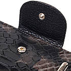 Місткий вертикальний жіночий гаманець з натуральної шкіри з тисненням під змію CANPELLINI 21676 Різнокольоровий, фото 5