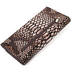 Ультрастильний жіночий гаманець із фактурної натуральної шкіри з тисненням під змію CANPELLINI 21713, фото 2